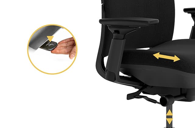 Steelcase Amia chaise de bureau profondeur de siège réglable