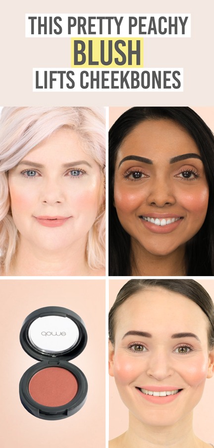 Dome Beauty Cheek Envy Blush in Georgian Glow - Beauty and the Boutique - This pretty peachy blush lifts cheekbones! 