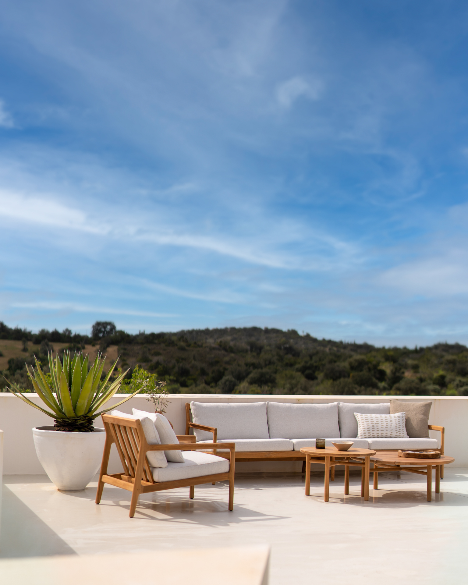 Ethnicraft Teak Quatro Outdoor Coffee Table
