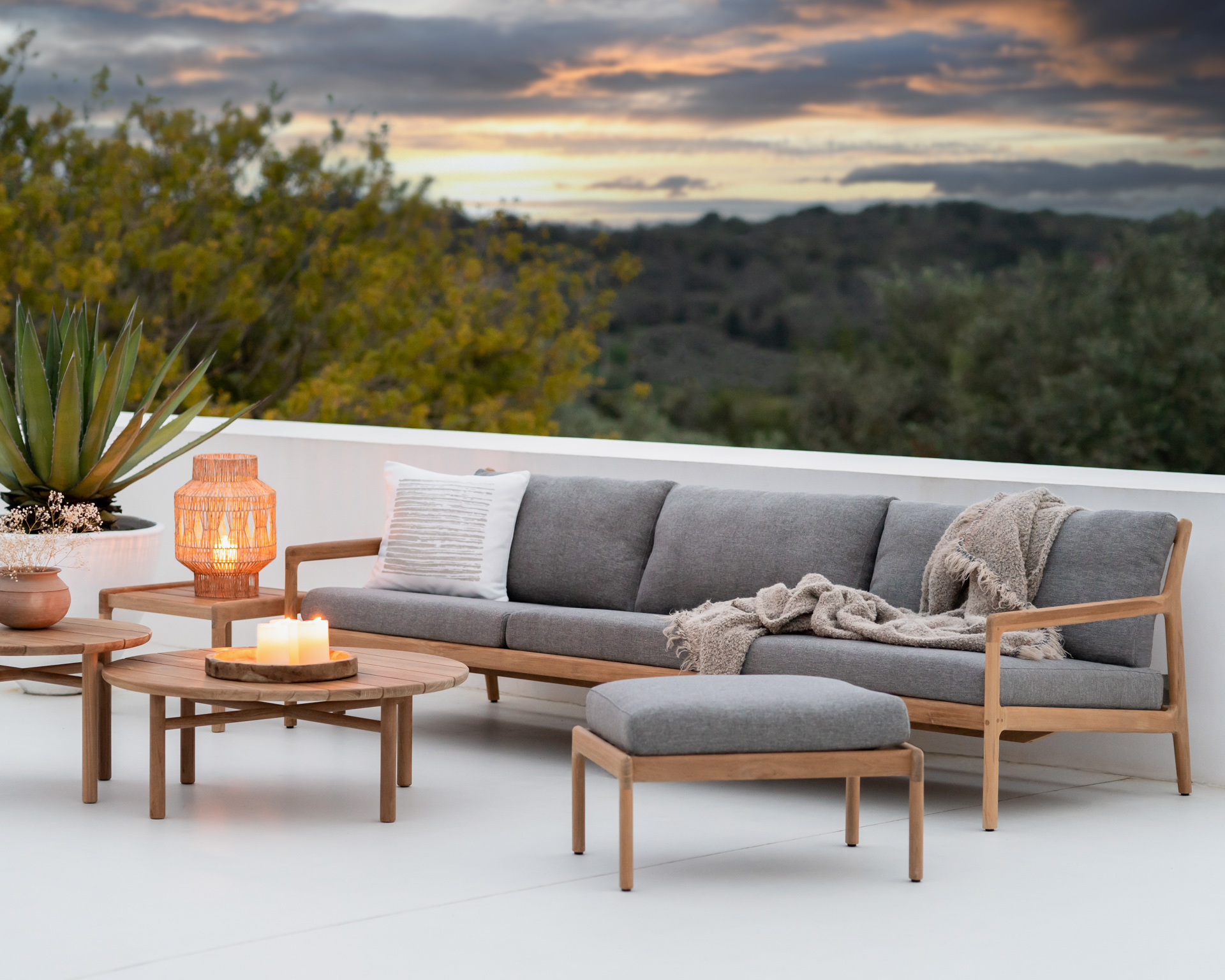 Ethnicraft Teak Quatro Outdoor Coffee Table