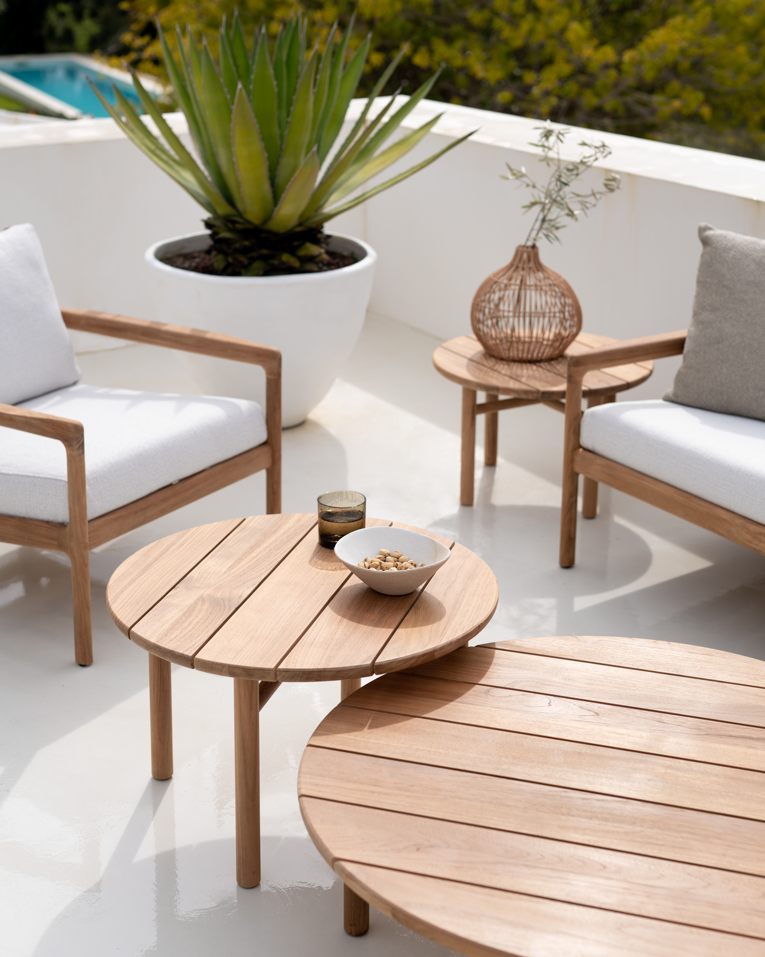 Ethnicraft Teak Quatro Outdoor Coffee Table