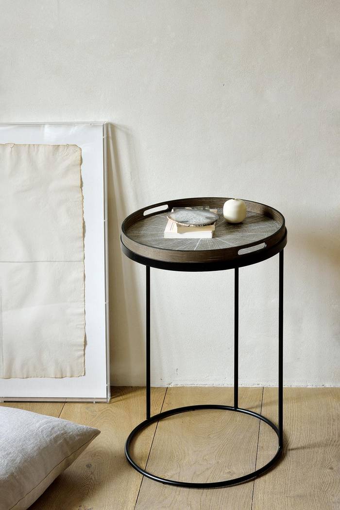 Ethnicraft Round Tray Side Table