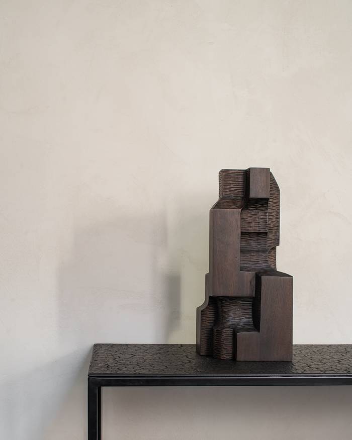 Ethnicraft Mahogany Sculpture Object - Block Organic
