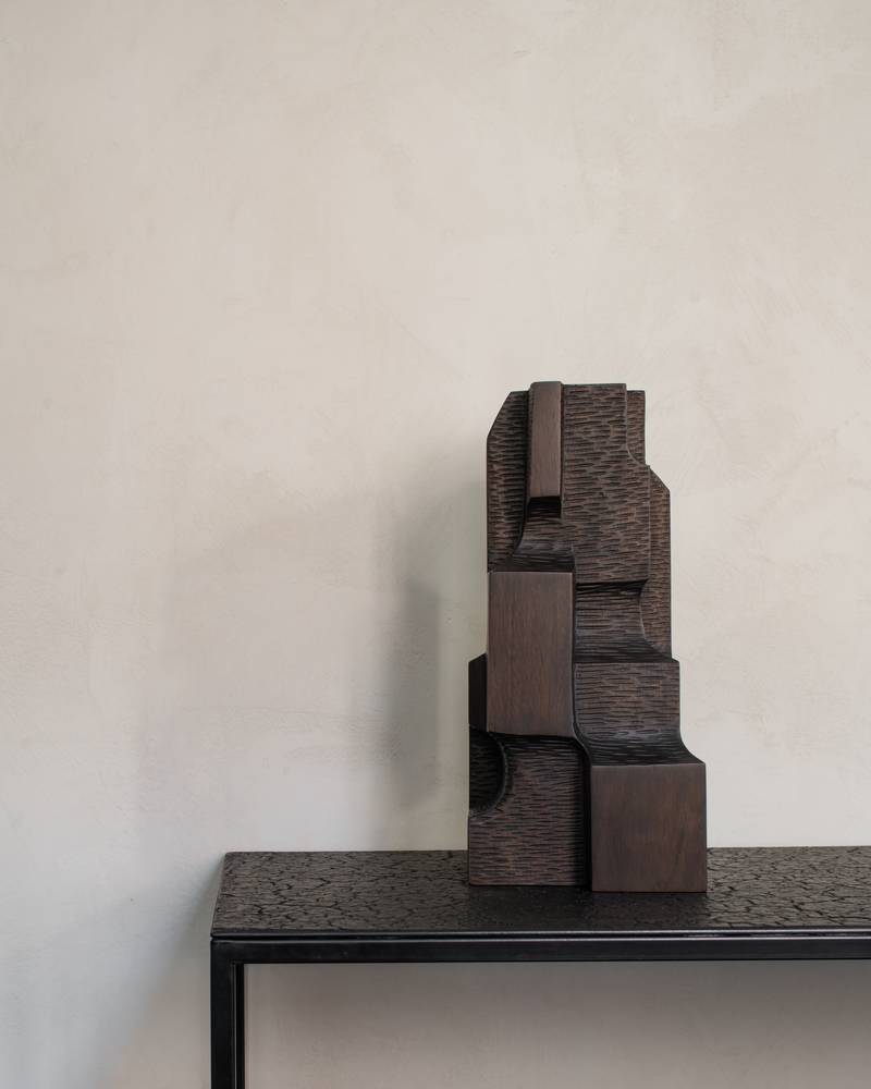 Ethnicraft Mahogany Sculpture Object - Block Organic