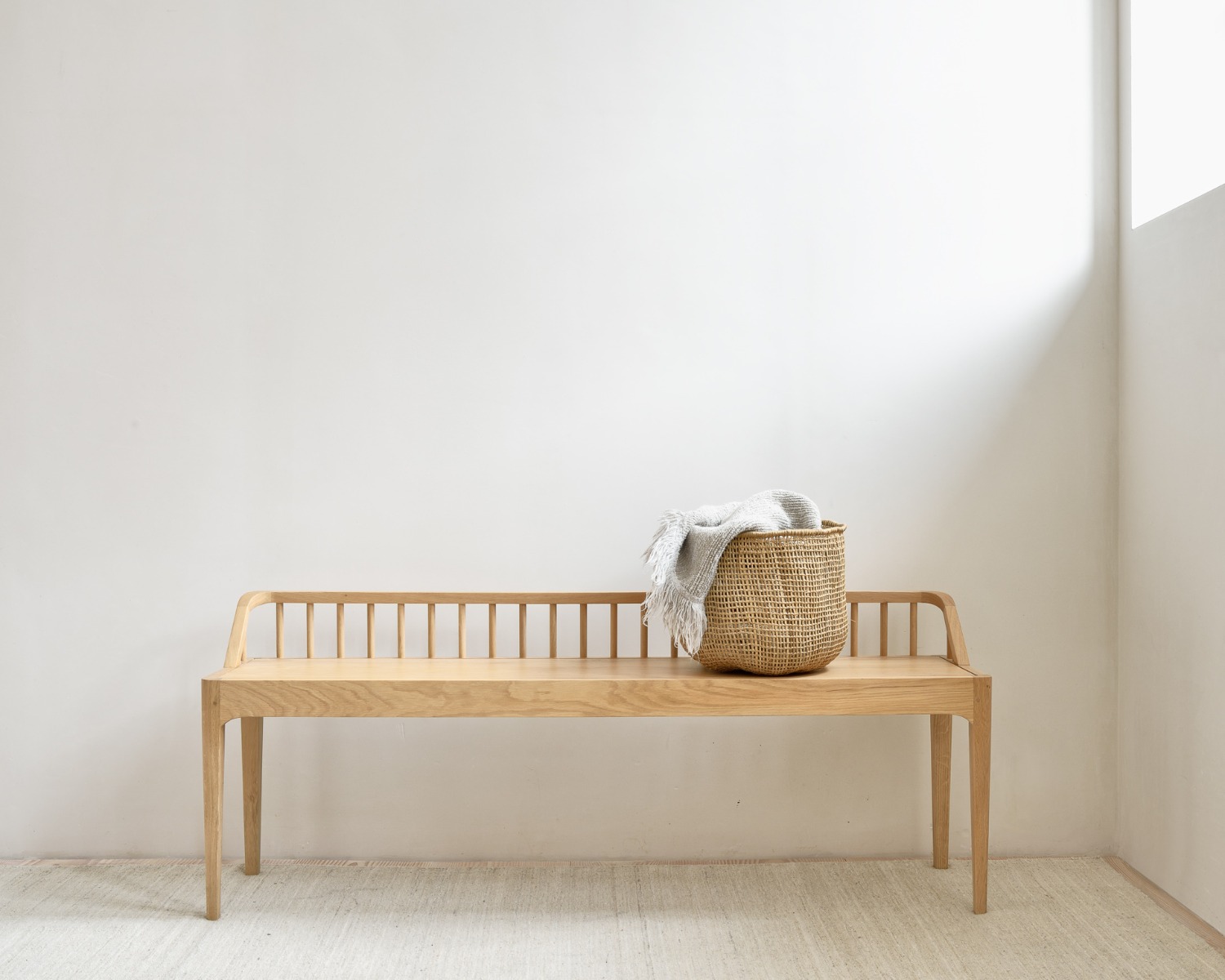 Ethnicraft Oak Spindle Bench