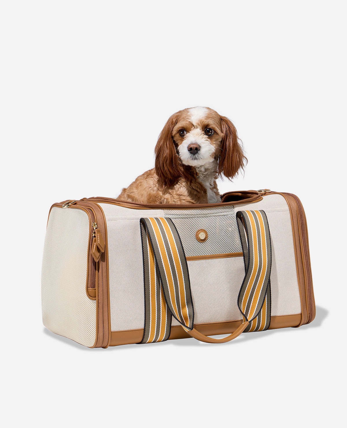 Personalized Pet Bag Carrier Monogram Dog Travel Bag 
