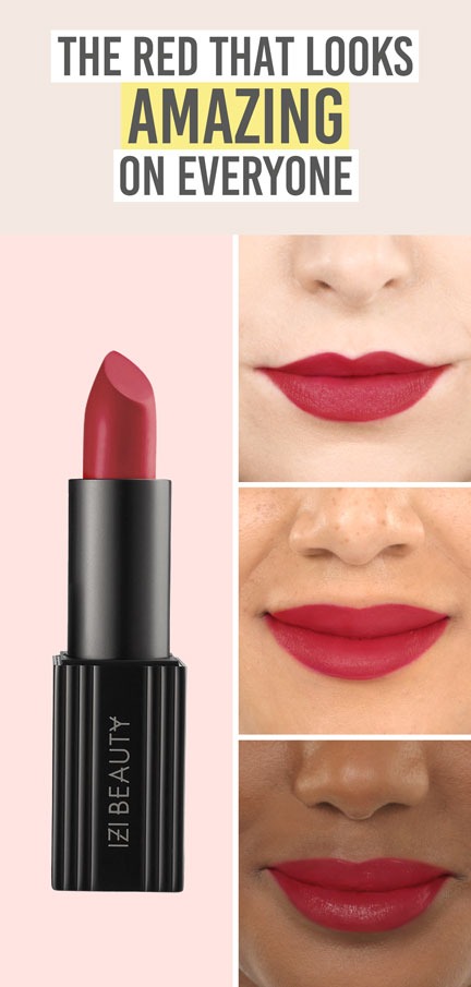 IZI Beauty Empowered Lipstick in shade Thrive - Beauty and the Boutique - The red lipstick that looks amazing on everyone