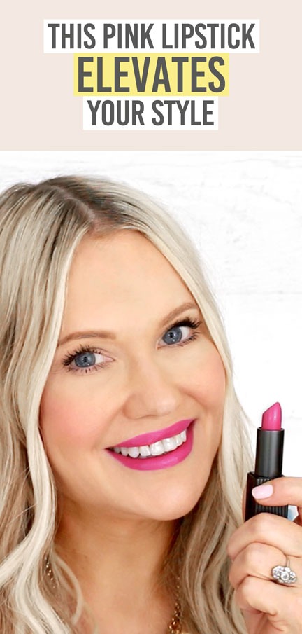IZI Beauty Empowered Lipstick in Unleash - Beauty and the Boutique - this pink lipstick elevates your style