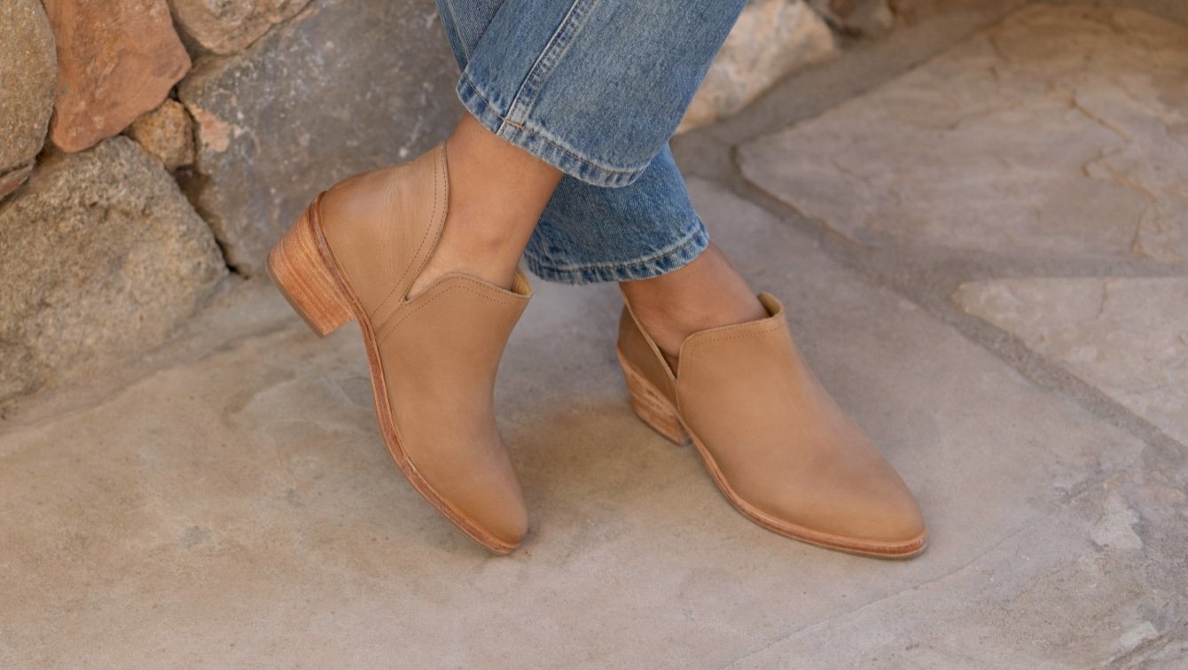 Nisolo Everyday Ankle Bootie Almond