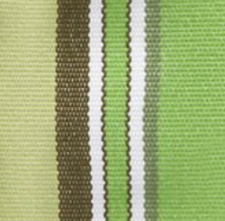 Woven Stripe Beach Tote - Green Stripe