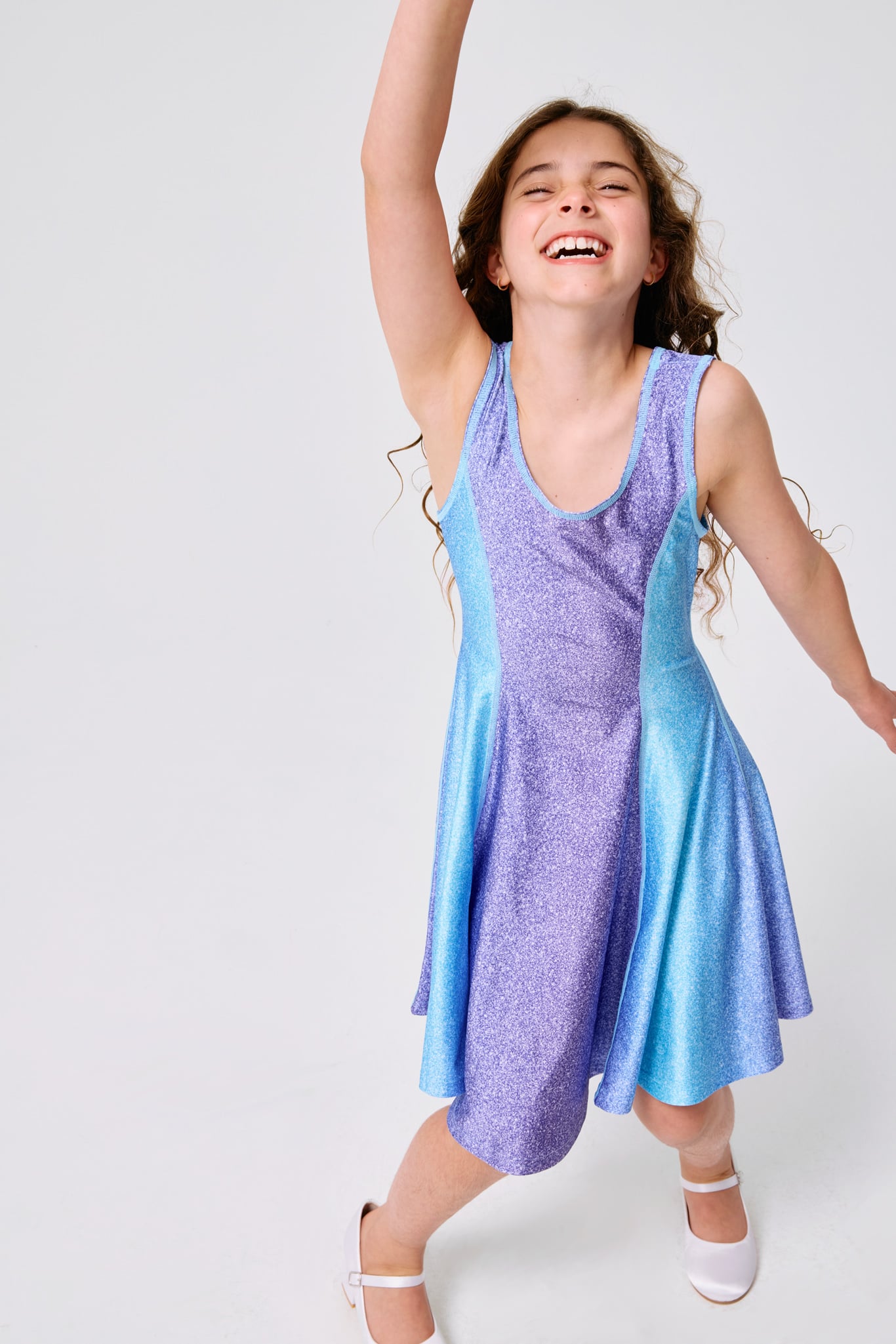 Terez | Girls Hi-Shine Skater Dress in Unicorn Glitter | Girl's Dresses | Unicorn Glitter / 10/12 Terez | Girls Hi-Shine Skater Dress in Unicorn Glitter | Girl's Dresses | Unicorn Glitter / 10/12
