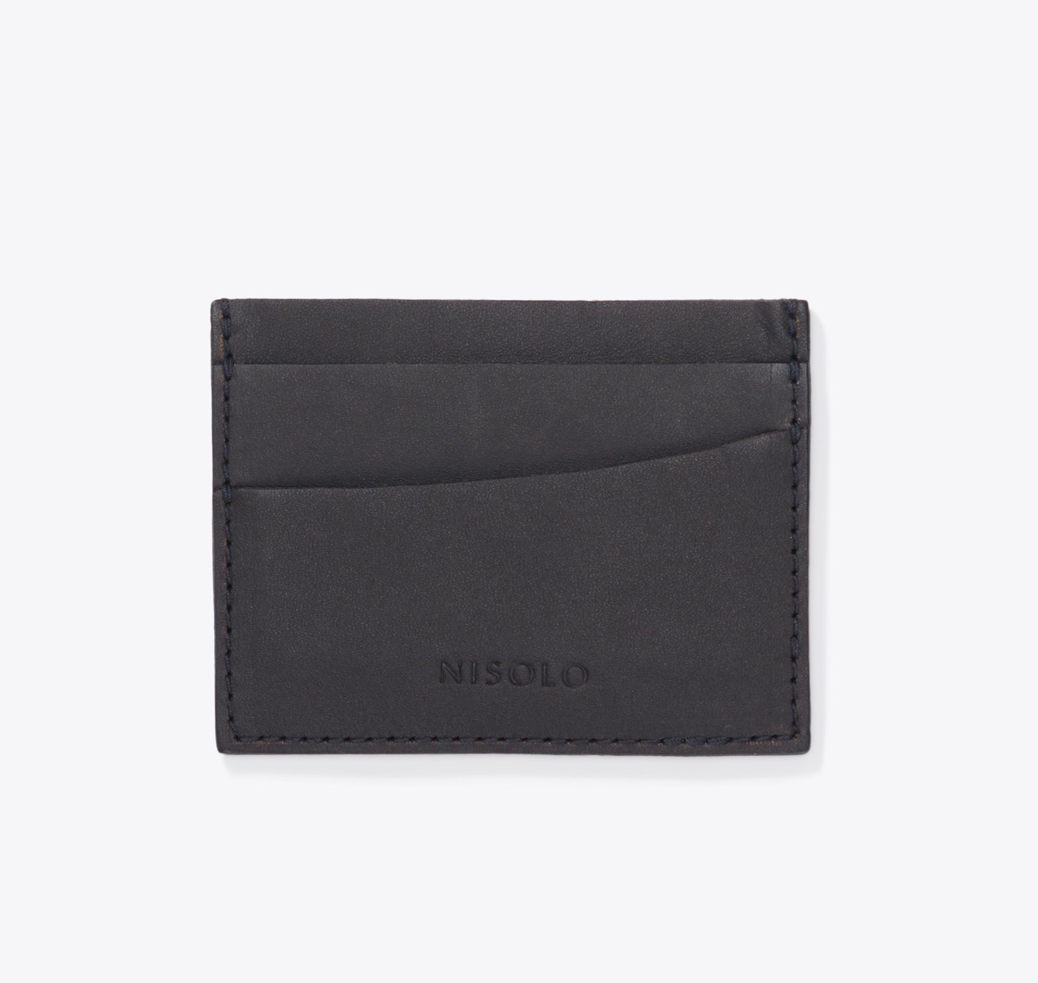 Nisolo Upcycled Leather Card Case Black - Every Nisolo product is built on the foundation of comfort, function, and design. 