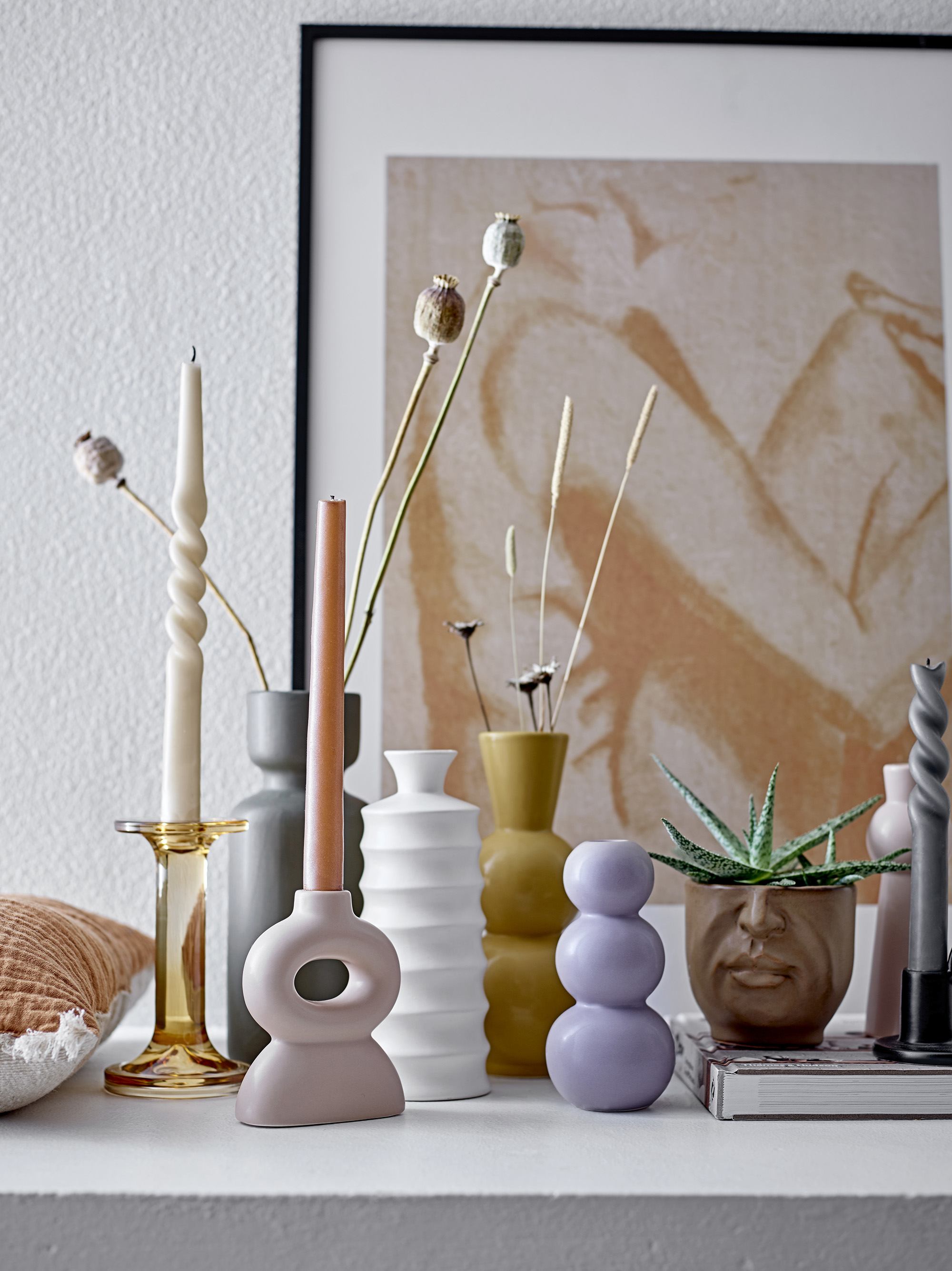 Kip Stoneware Vase – White