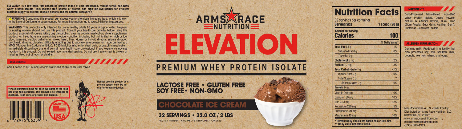 Arms Race Nutrition - Elevation - Premium Whey Protein Isolate