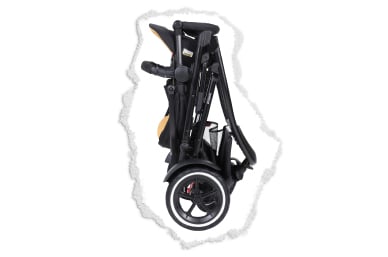 easy stand fold to pack away, even with seat on!