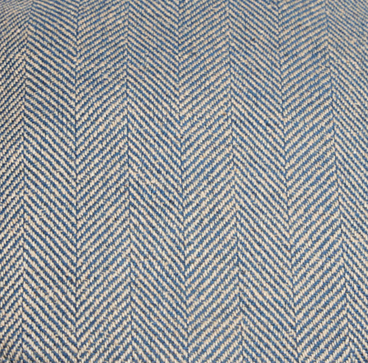 Wool|Silk|Linen Ivy Cap blue Herringbone