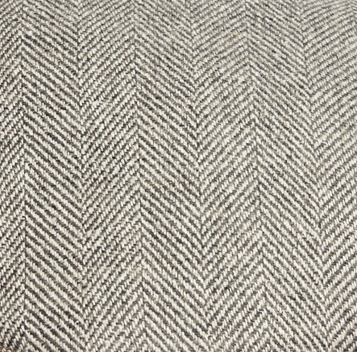 Wool|Silk|Linen Ivy Cap grey Herringbone