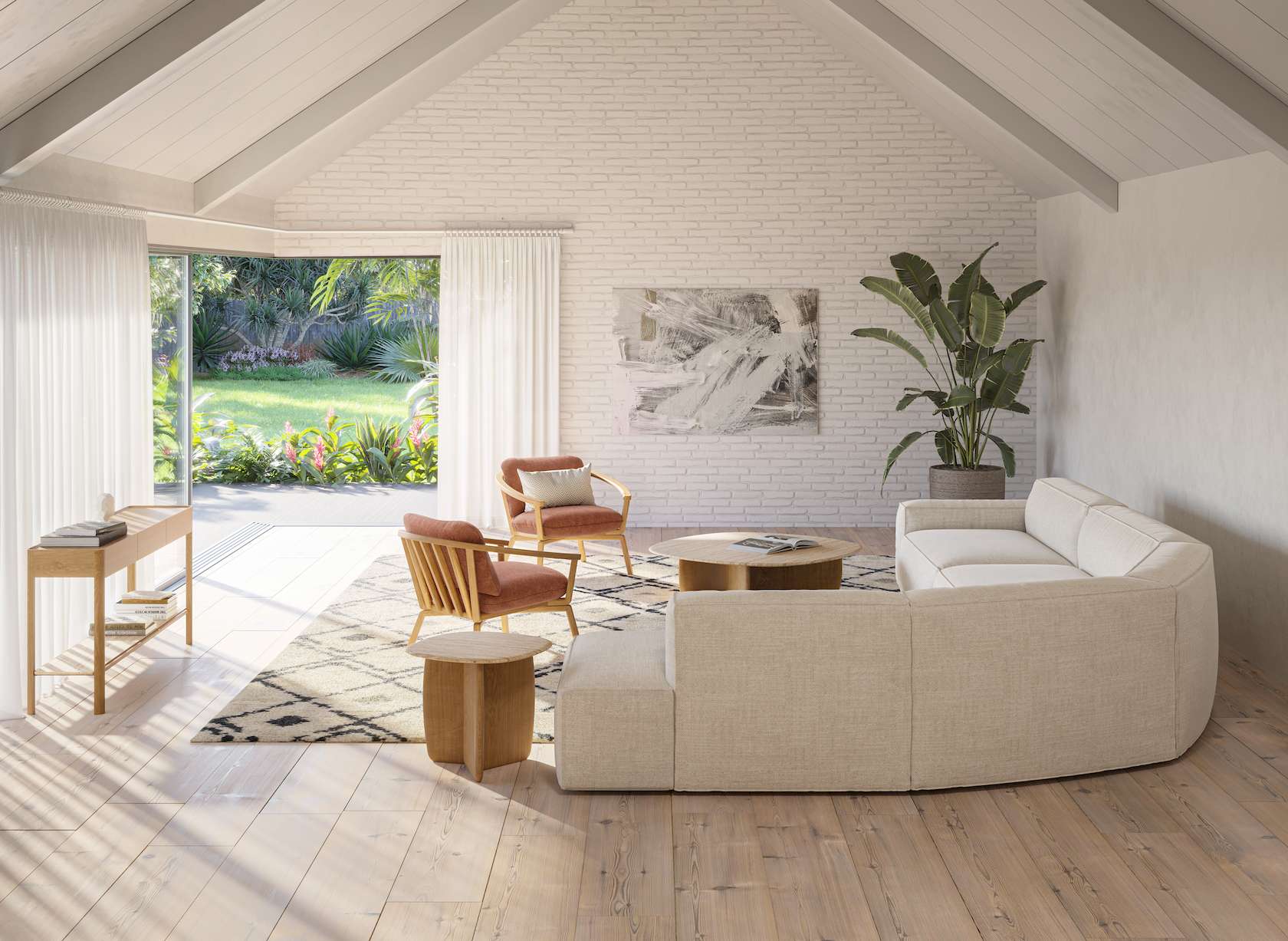 Eden Travertine Coffee Table