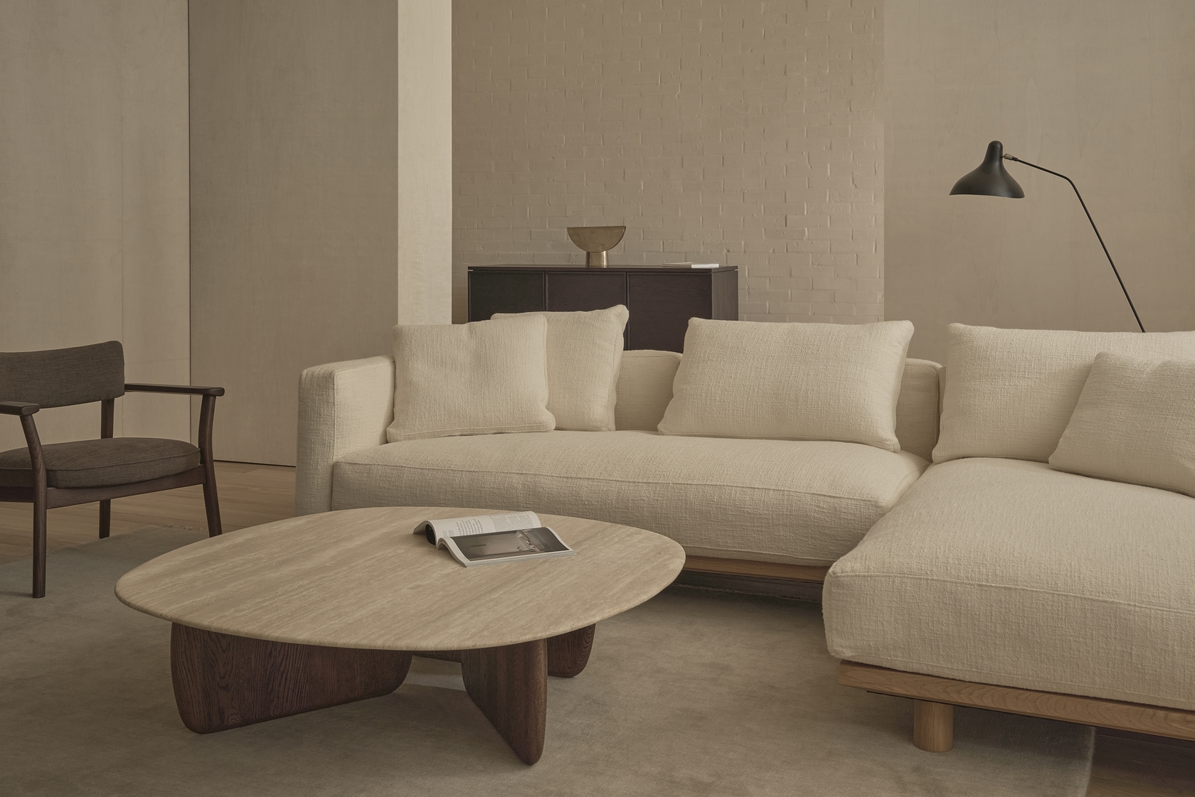 Eden Travertine Coffee Table