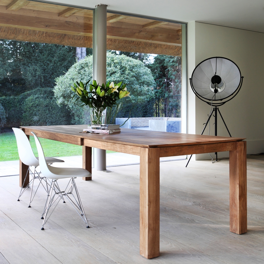 Ethnicraft Teak Slice Extension Dining Table