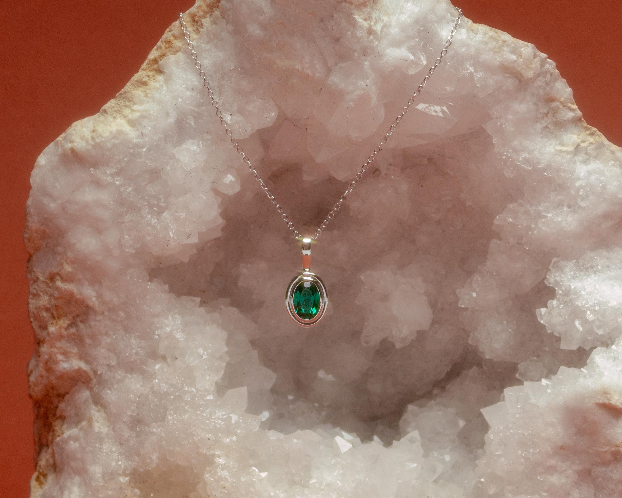 Holden | The Oval Gem Bezel Pendant | Necklace Pendant