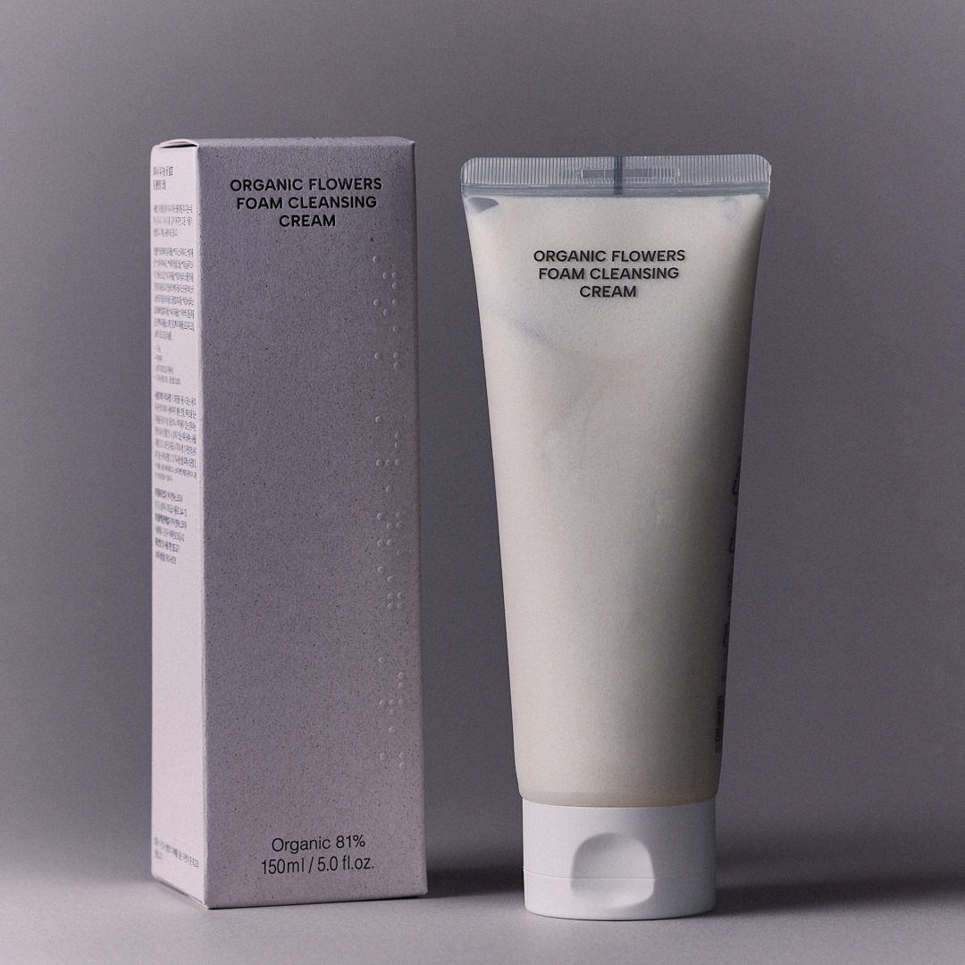 Organic Flowers Foam Cleansing Cream – 화미사