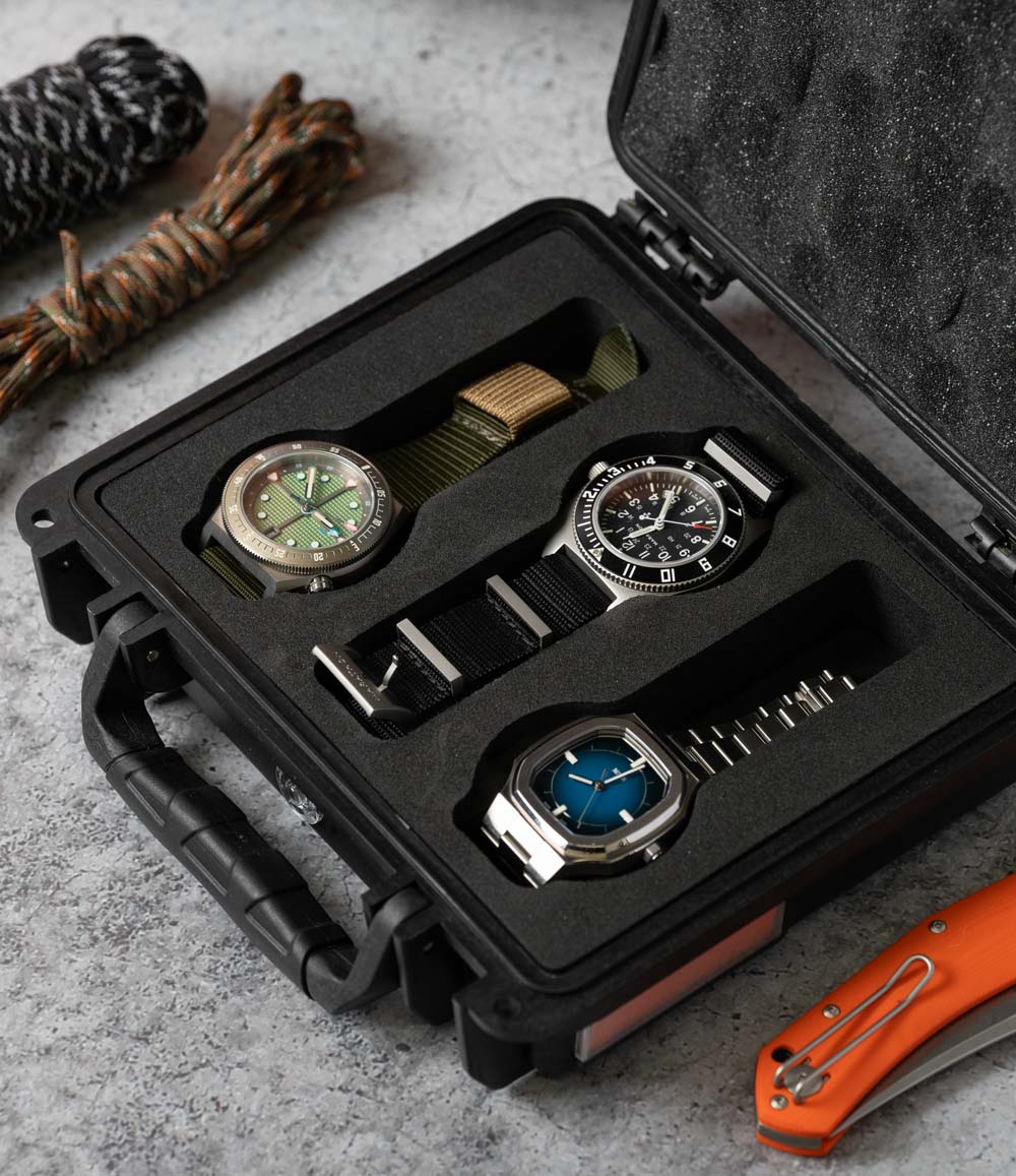 Three Watch Storage Case