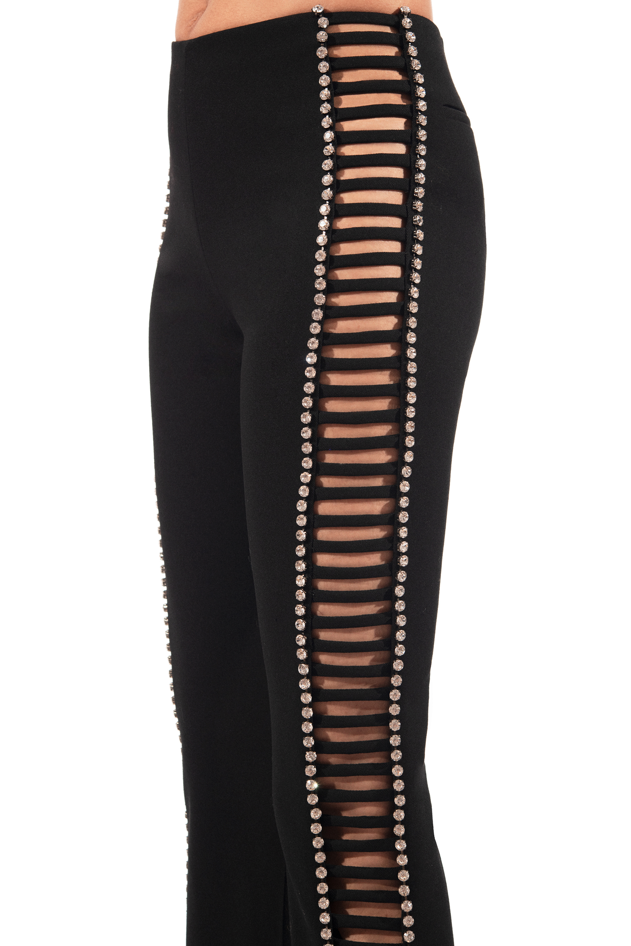Slim Pant with Cage Strap Cutout