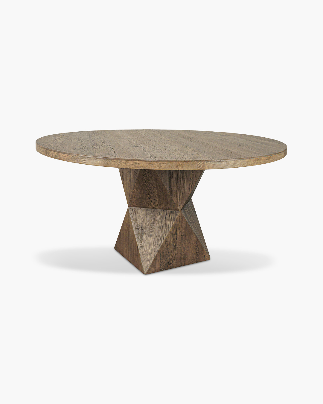 Rustic Helix Round Dining Table