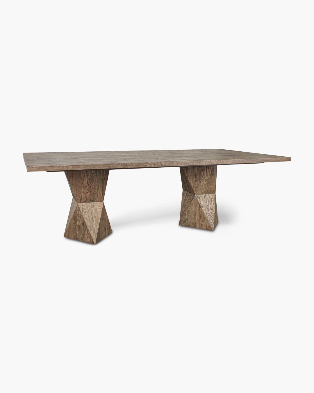 Rustic Helix Rectangular Dining Table