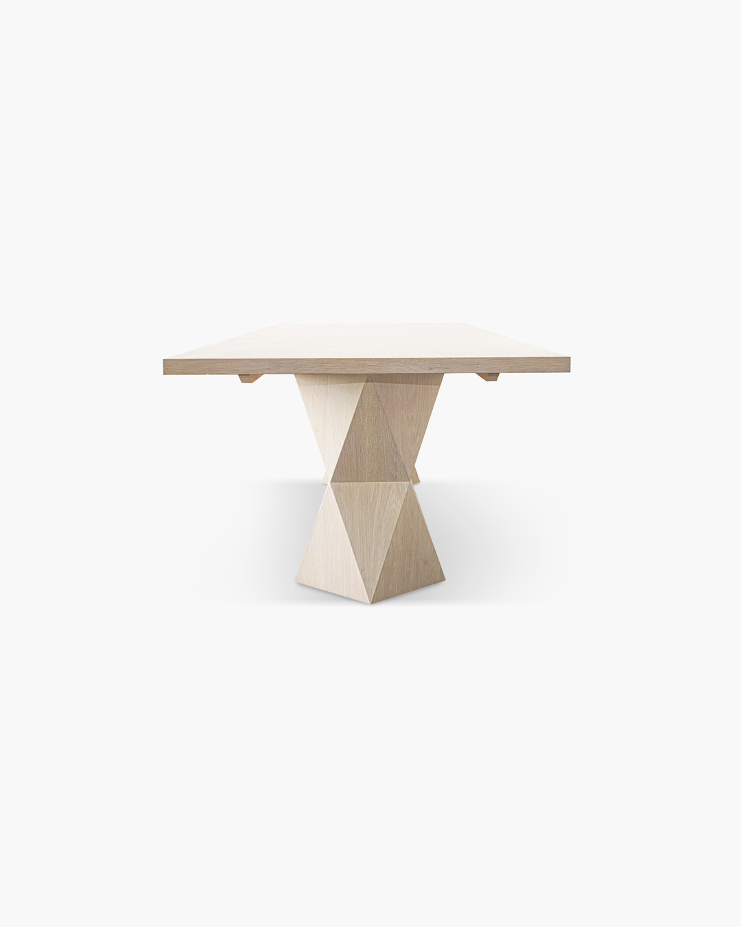 Cass White Helix Rectangular Dining Table
