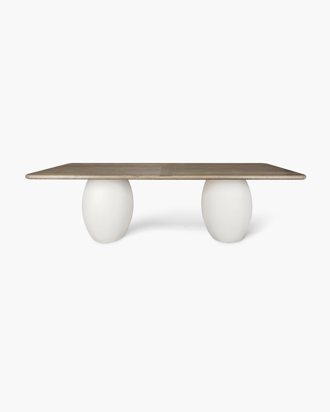 Rustic Blanc Olay Rectangular Dining Table
