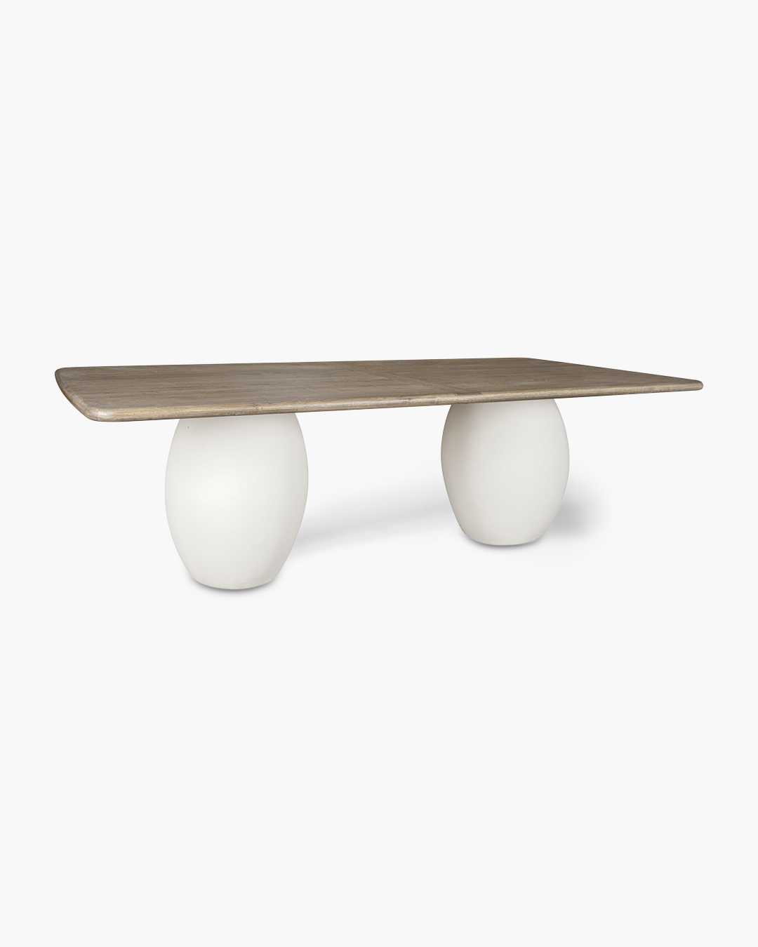 Rustic Blanc Olay Rectangular Dining Table