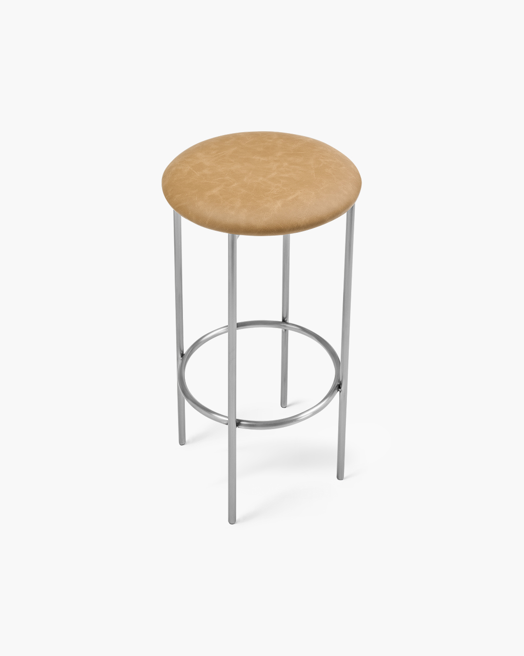 Bellino Counter Stool with Stainless Steel Frame