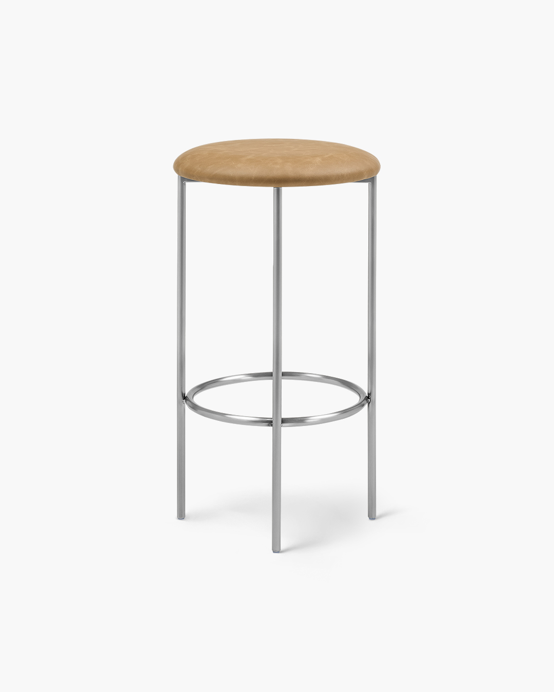 Bellino Counter Stool with Stainless Steel Frame