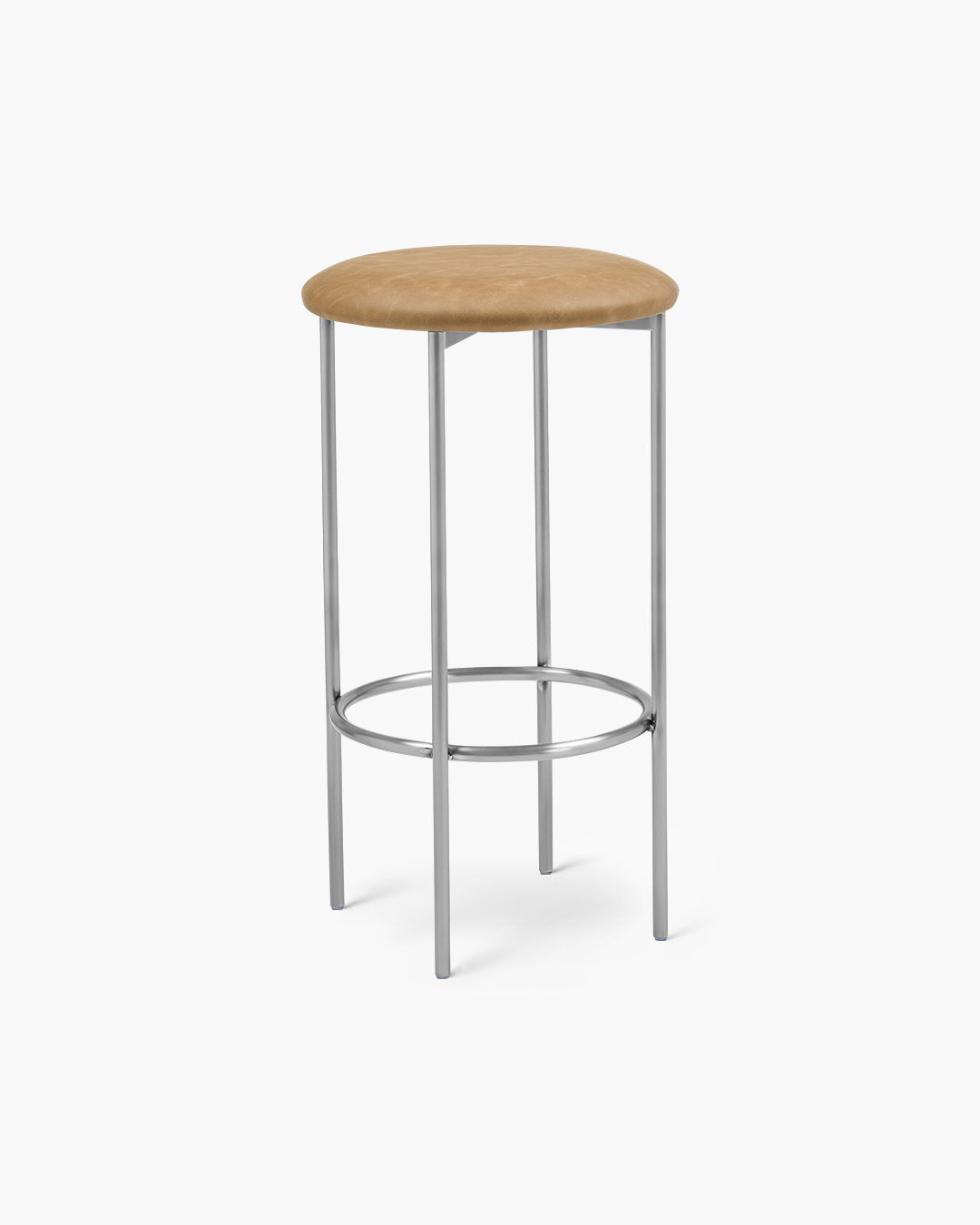Bellino Counter Stool with Stainless Steel Frame