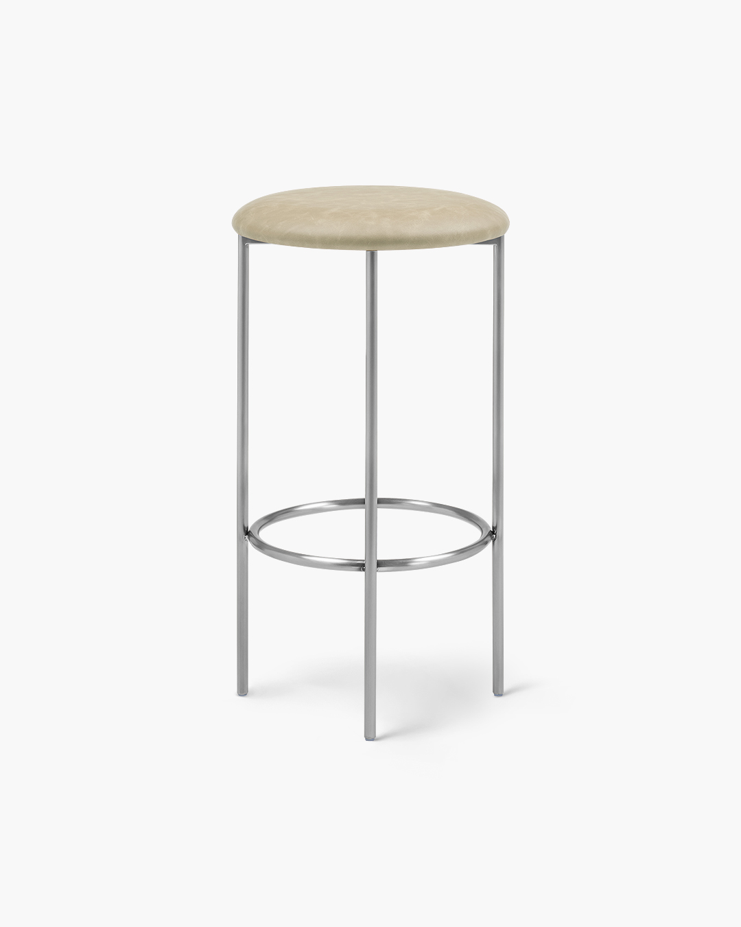 Bellino Counter Stool with Stainless Steel Frame