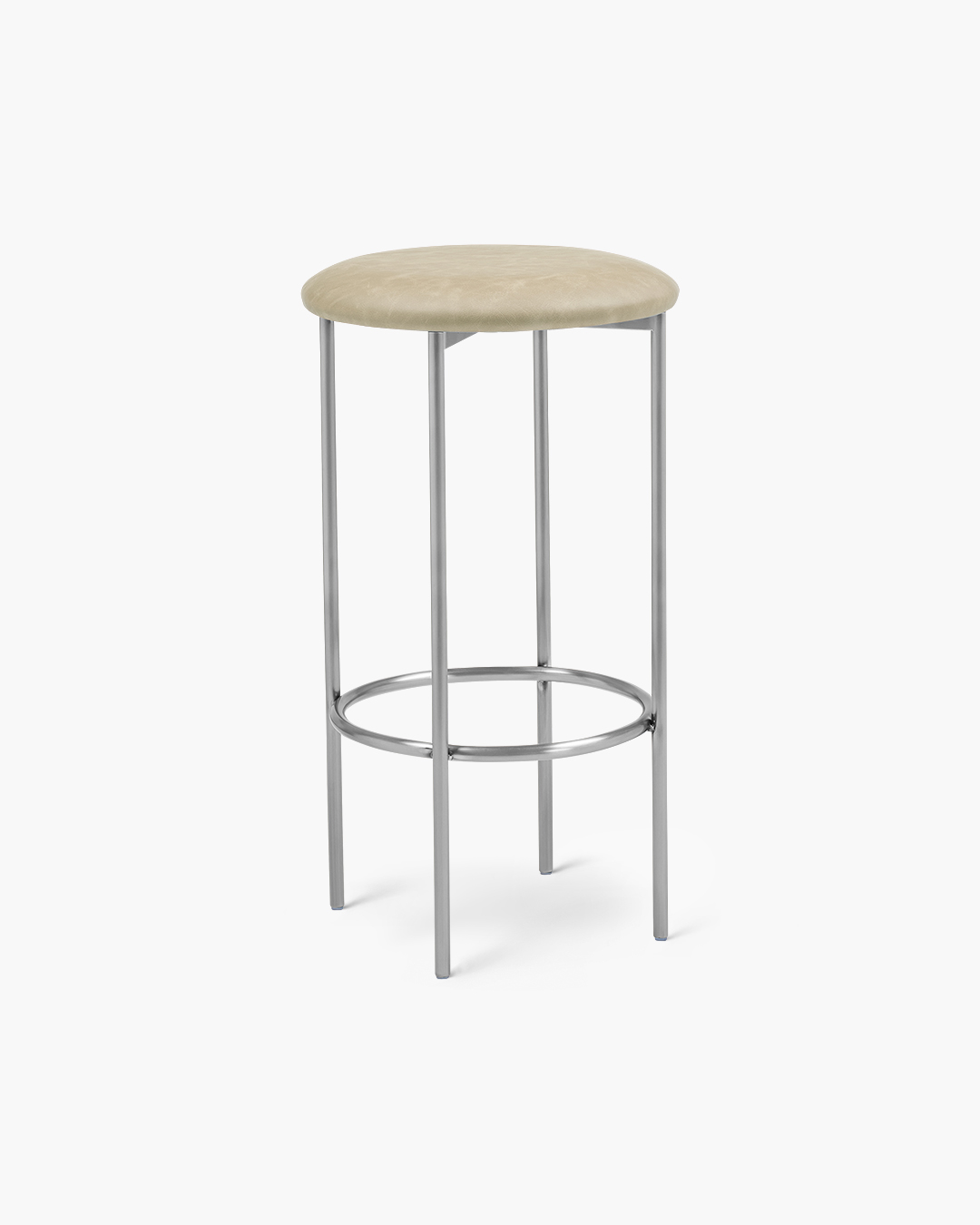Bellino Counter Stool with Stainless Steel Frame