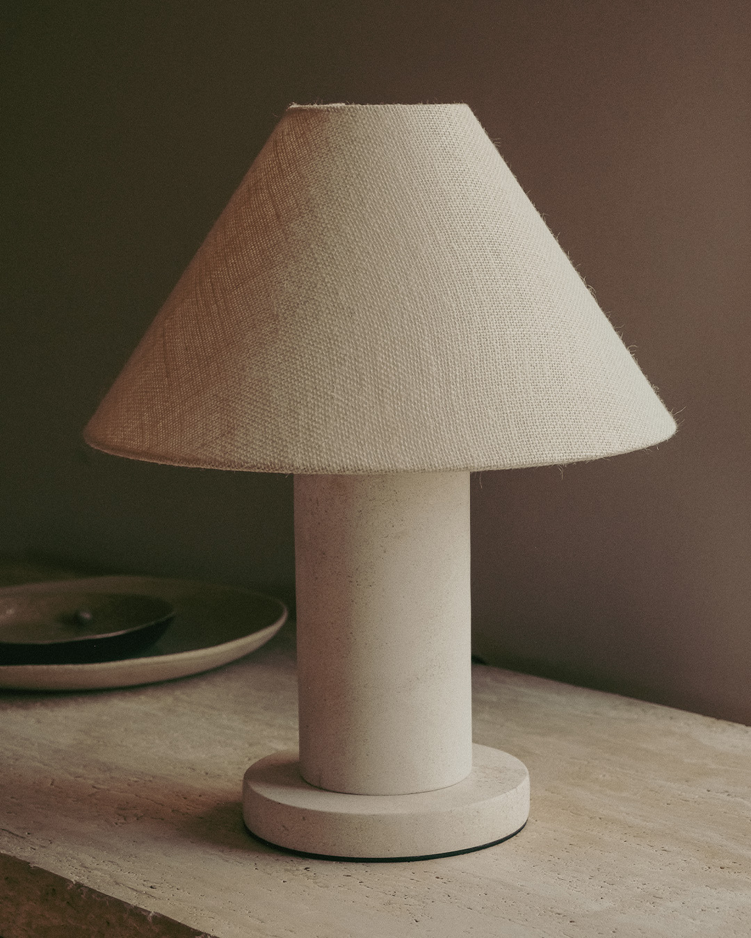 Natural Linen Paton Table Lamp