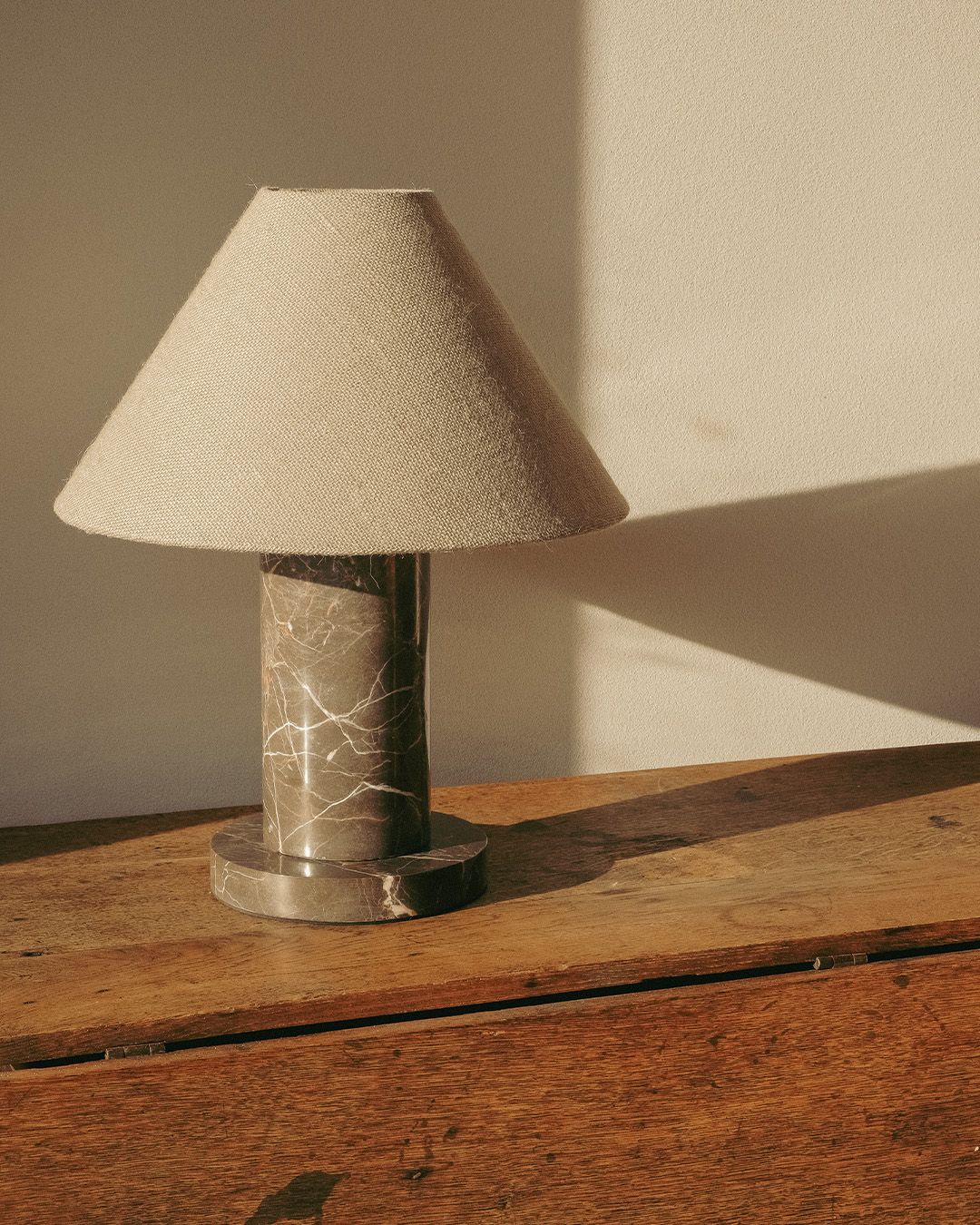 Khaki Brown Paton Table Lamp