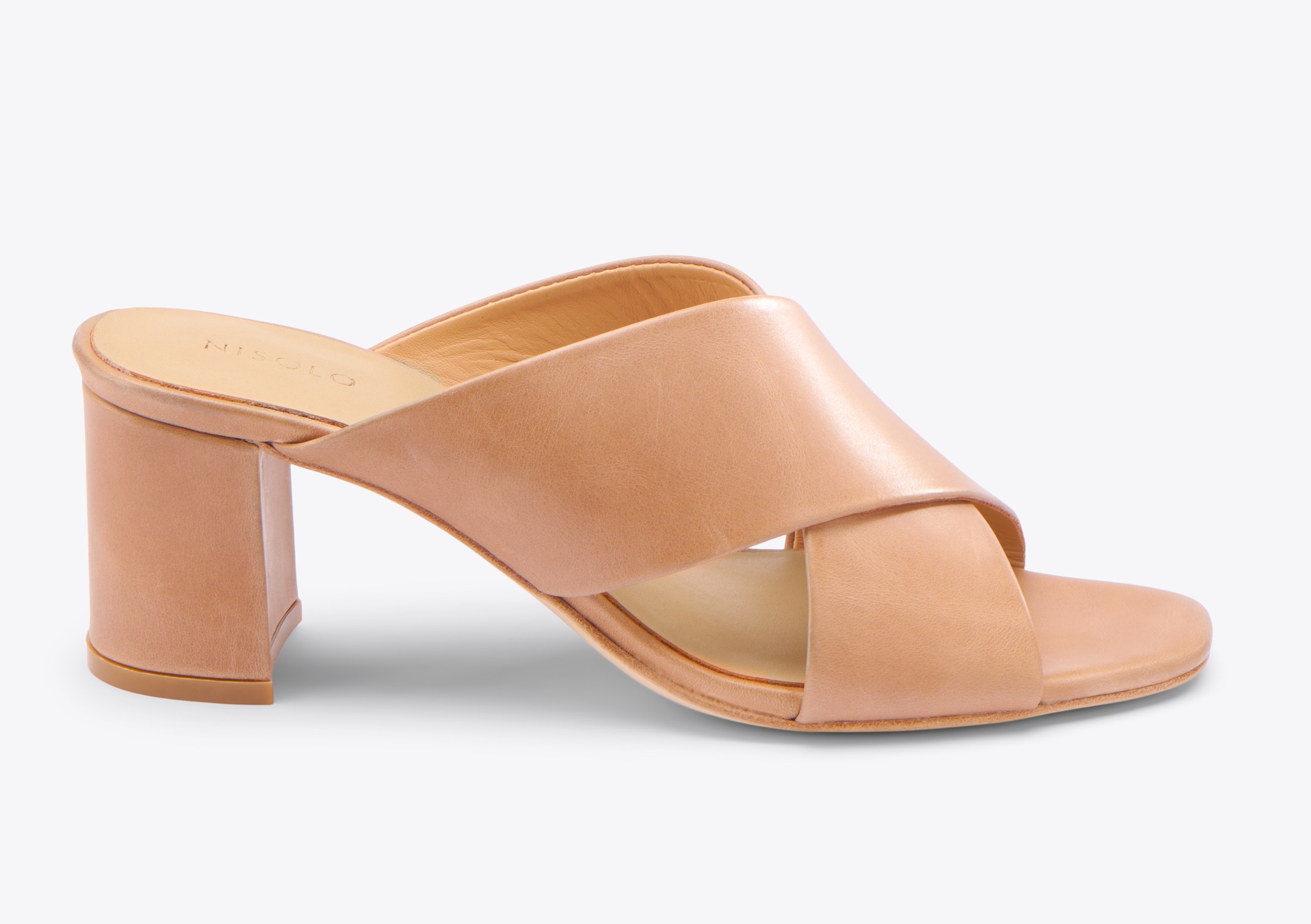 Nisolo Carina Cross Strap Mule Almond - Every Nisolo product is built on the foundation of comfort, function, and design. 