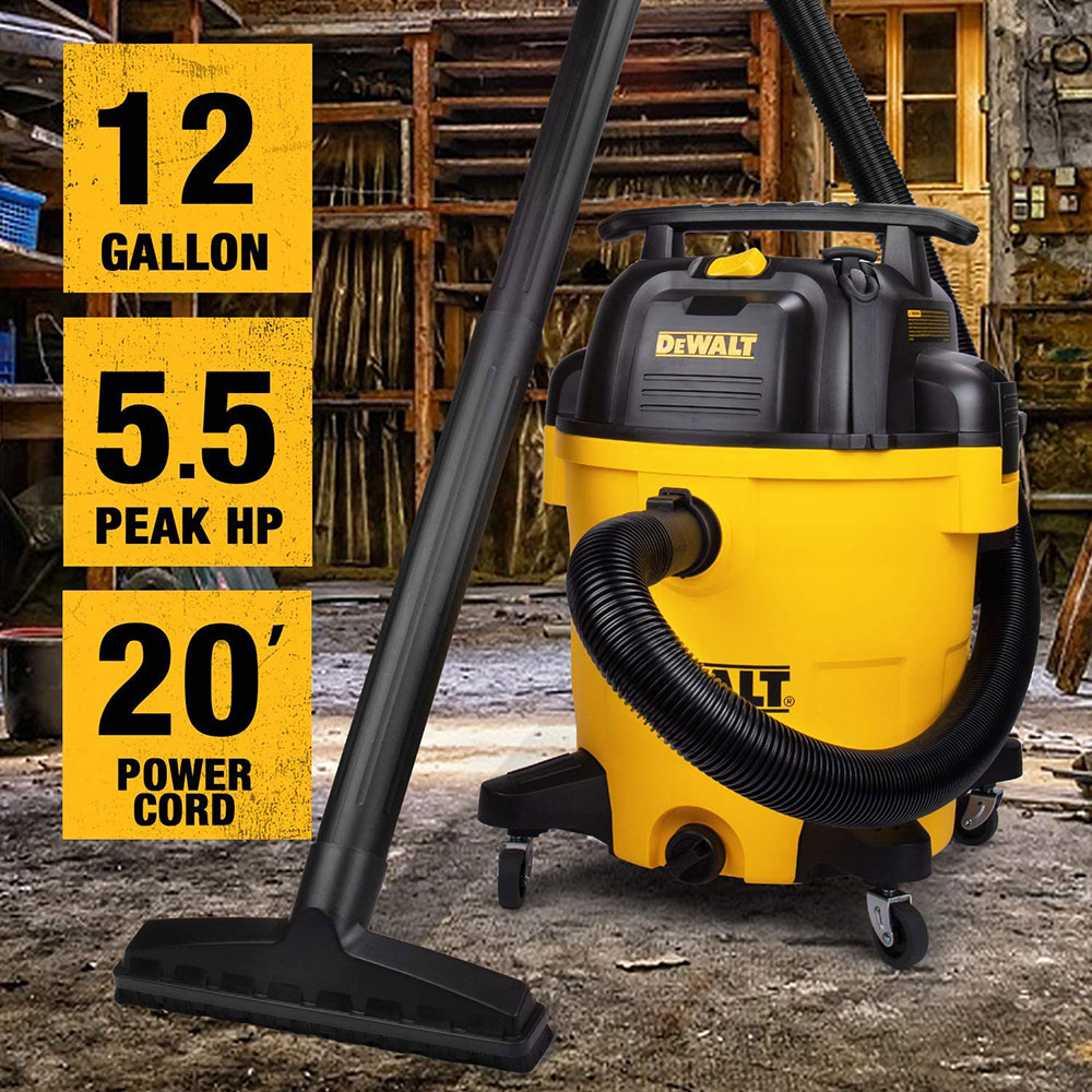 12 Gallon 5.5 HP Wet/Dry Vacuum