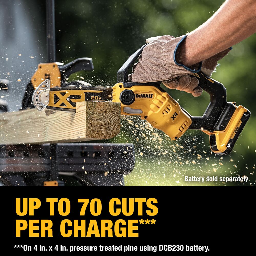 Dewalt DCCS623B 20V MAX Brushless Lithium-Ion 8 in. Cordless Pruning  Chainsaw (Tool Only)
