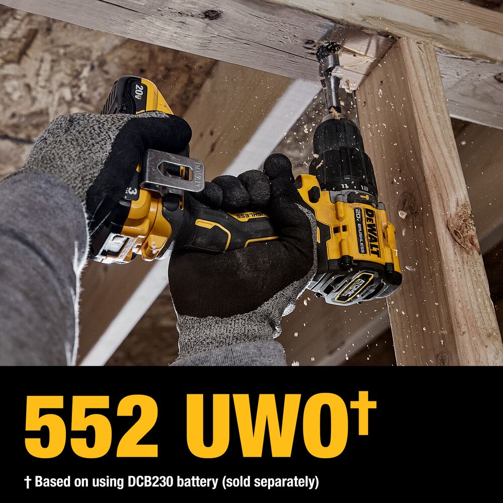 ATOMIC Compact Series 20V MAX Brushless Cordless 1/2" Hammer Drill Kit 3.0 Ah