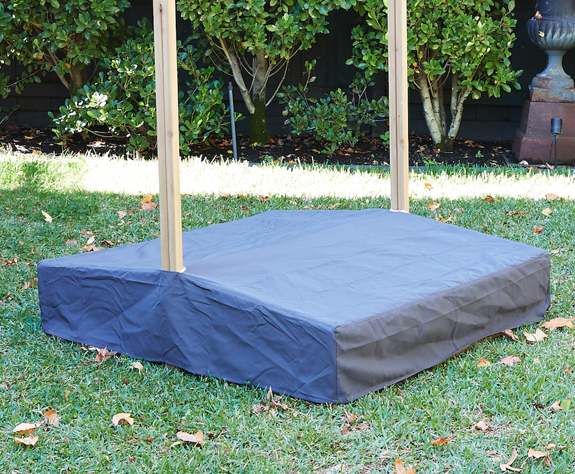Sand Pit w/ Adjustable Canopy & Bench Seating - Preorder