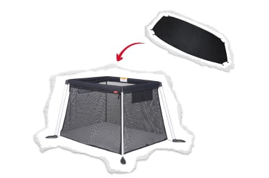keep bugs & rays with the mesh cover accessory* (sold separately)