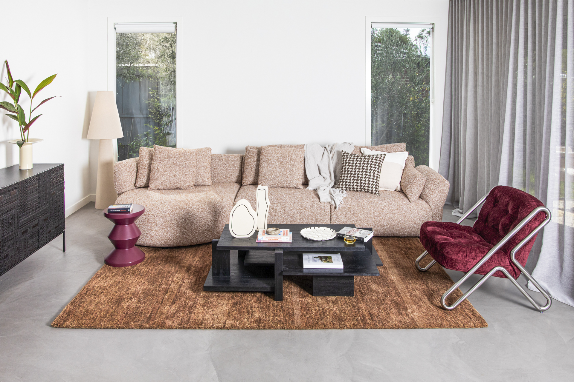 Ethnicraft Teak Abstract Coffee Table