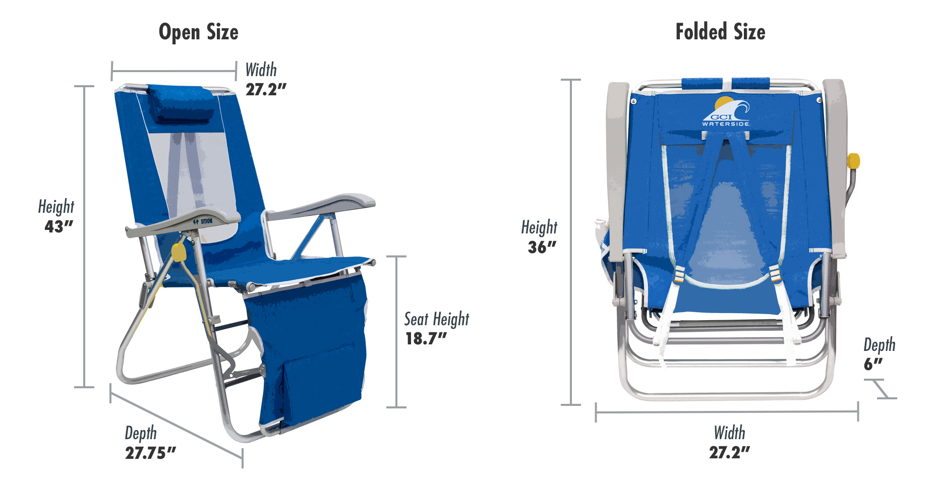 Legz Up Lounger™ Beach Chair GCI Outdoor