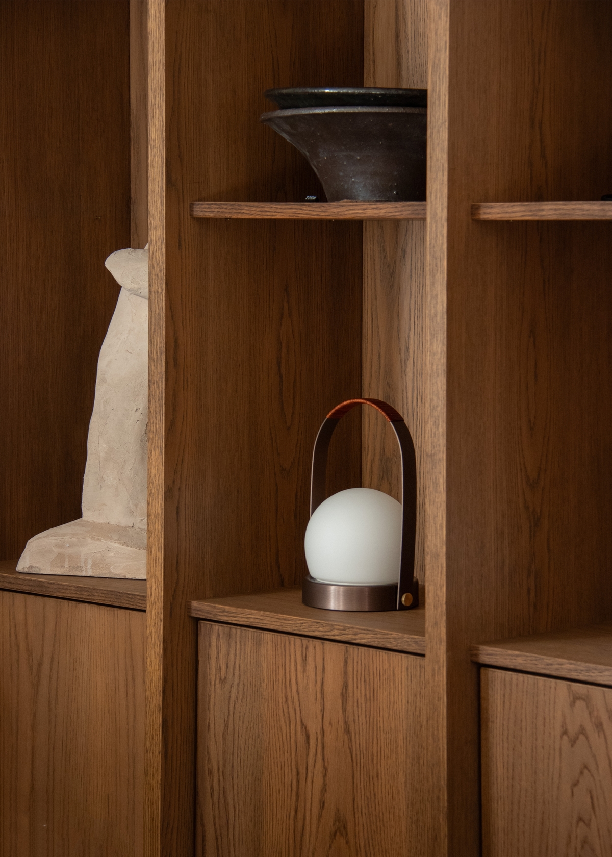 Carrie Portable Brass Table Lamp