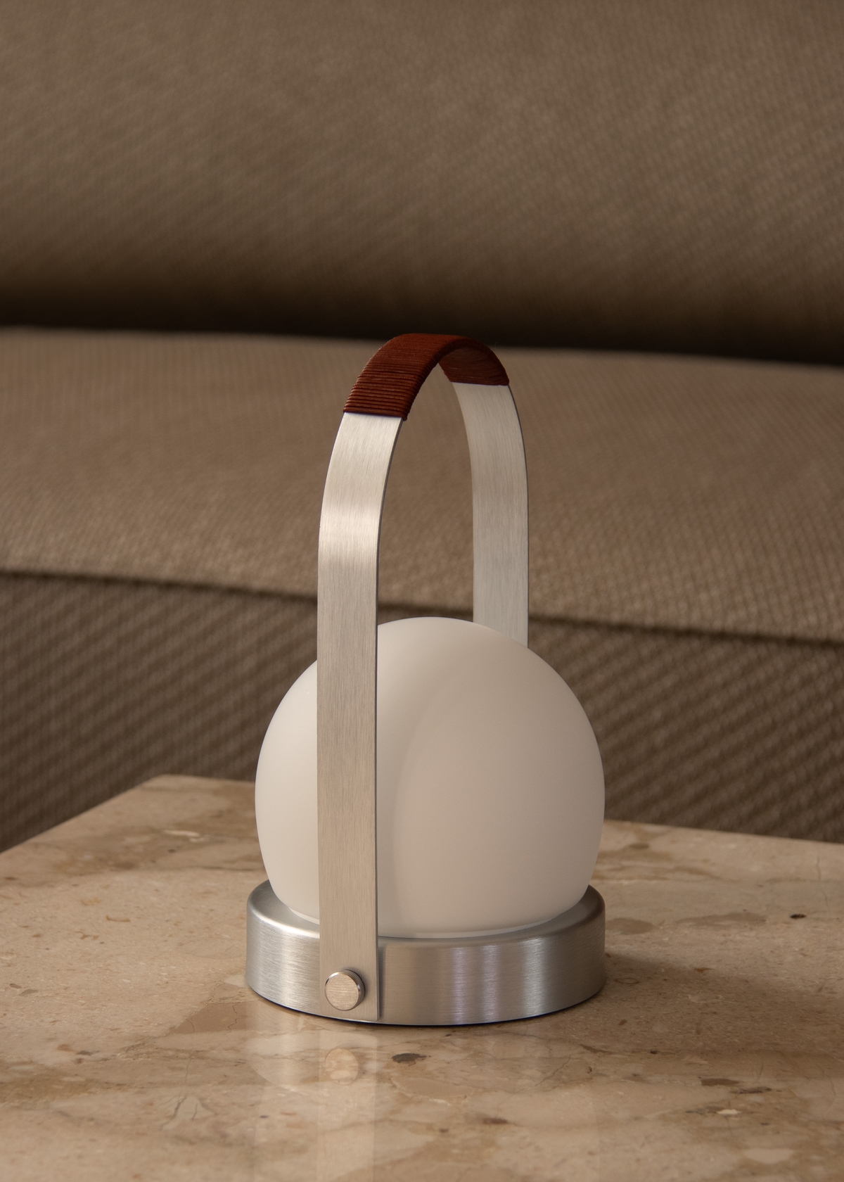 Carrie Portable Brass Table Lamp